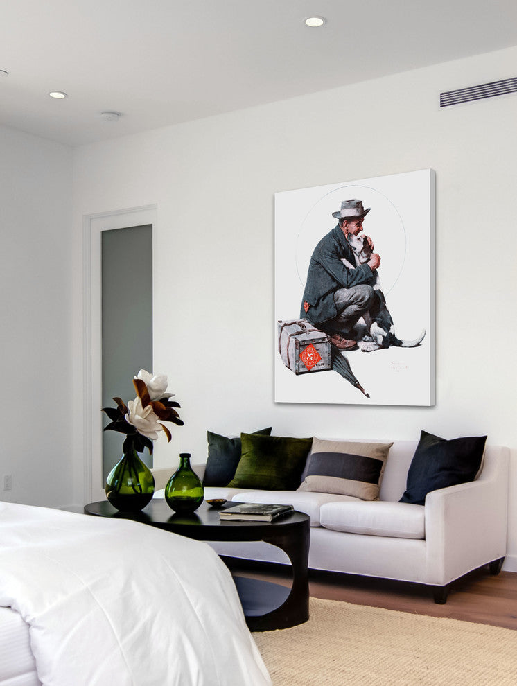 "Pals" Painting Print on Canvas by Norman Rockwell