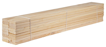 100% Solid Pine Wood Twin Slats by Palace Imports, Bundle of 18