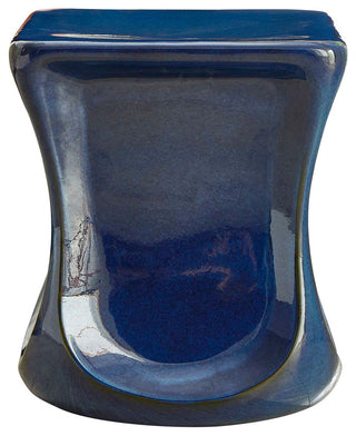 Uttermost Kaz Deep Blue Garden Stool