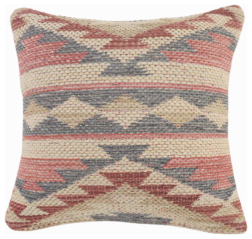 Eclectic Multicolored Southwestern Throw Pillow