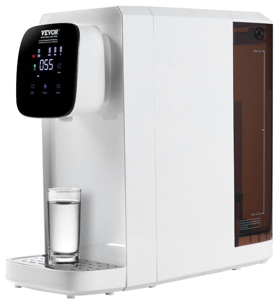 VEVOR Reverse Osmosis System Countertop Water Filter 5-Stage Purification Home