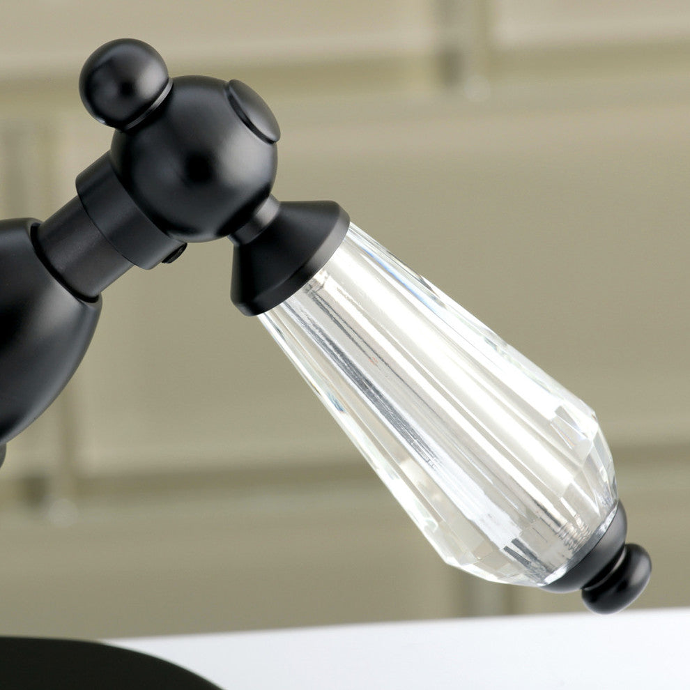 Kingston Brass Two-Handle Bathroom Faucet With Brass Pop-Up, Oil Rubbed Bronze