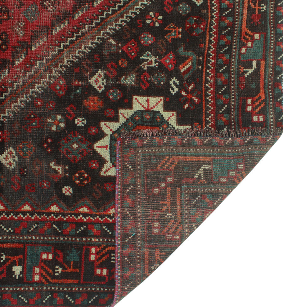 Fine Vintage Distressed Tarana Red Rug