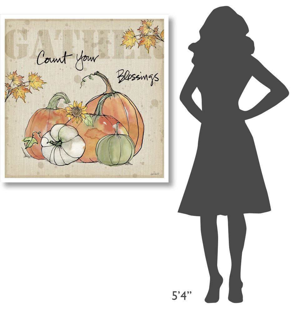 "Be Thankful IV" Digital Paper Print by Anne Tavoletti, 38"x38"