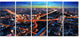 Bangkok Expressway Aerial View, Canvas Print, 60"x28", 5 Panels