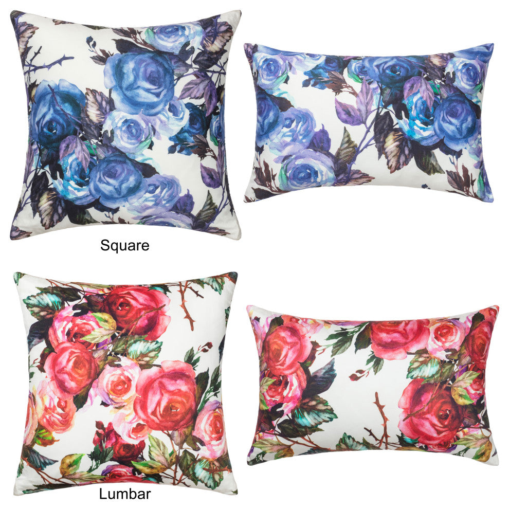 Linum Home Textiles Victoria Decorative Pillow Cover, Red Multi, Lumbar