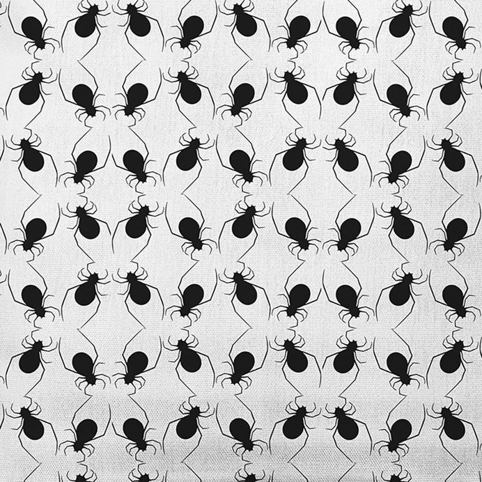 20" x 20" Spider Cluster Indoor/Outdoor Polyester Throw Pillow, White