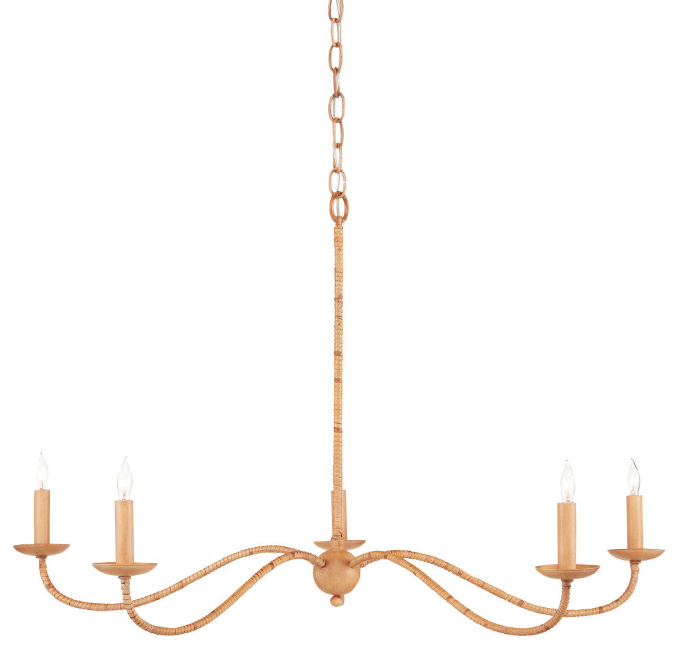 Saxon Rattan Small Chandelier