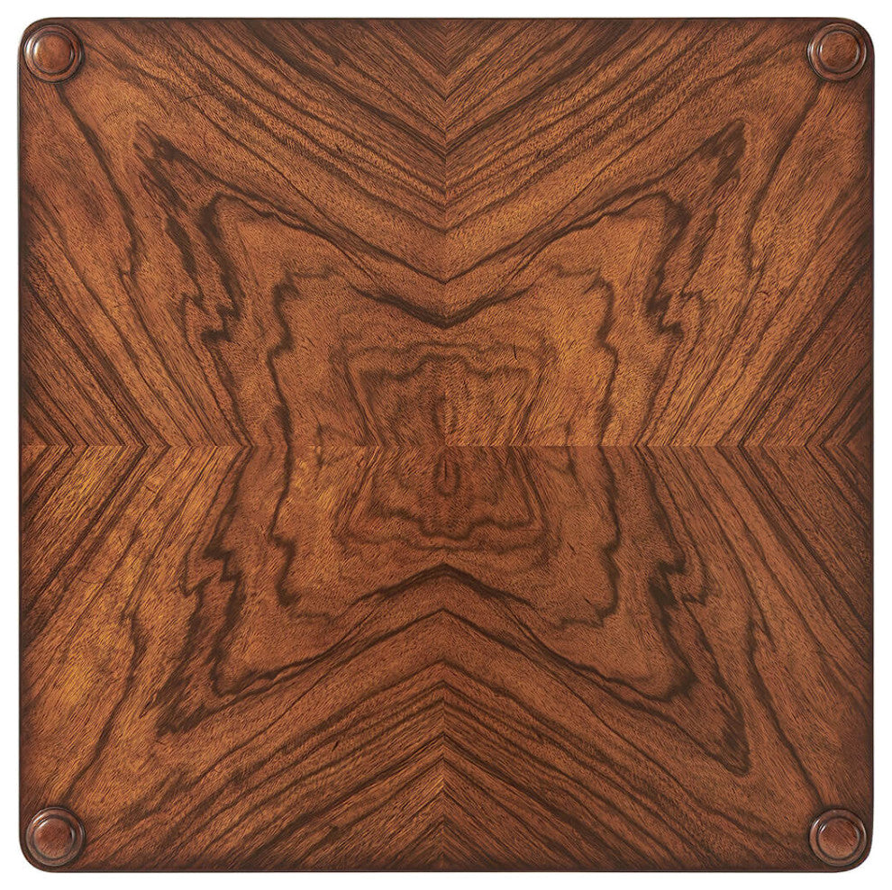 Modern Walnut Lamp Table