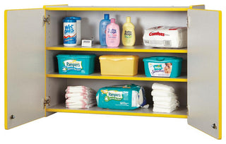 Lockable Wall Cabinet, Blue