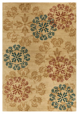 Allie Floral Contemporary Area Rug