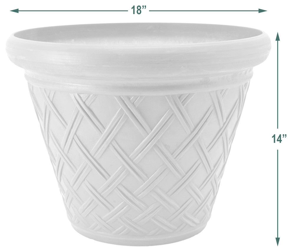 Basket-Weave Pot, Terra-Cotta