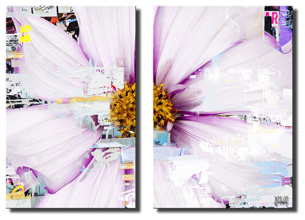 Painted Petals LXXXII Canvas Art, 2-Piece Set