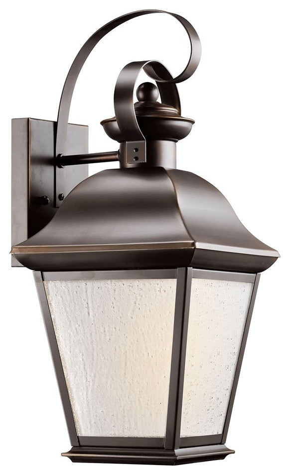Kichler Mount Vernon Large Outdoor Wall Sconce, Olde Bronze, 7.5