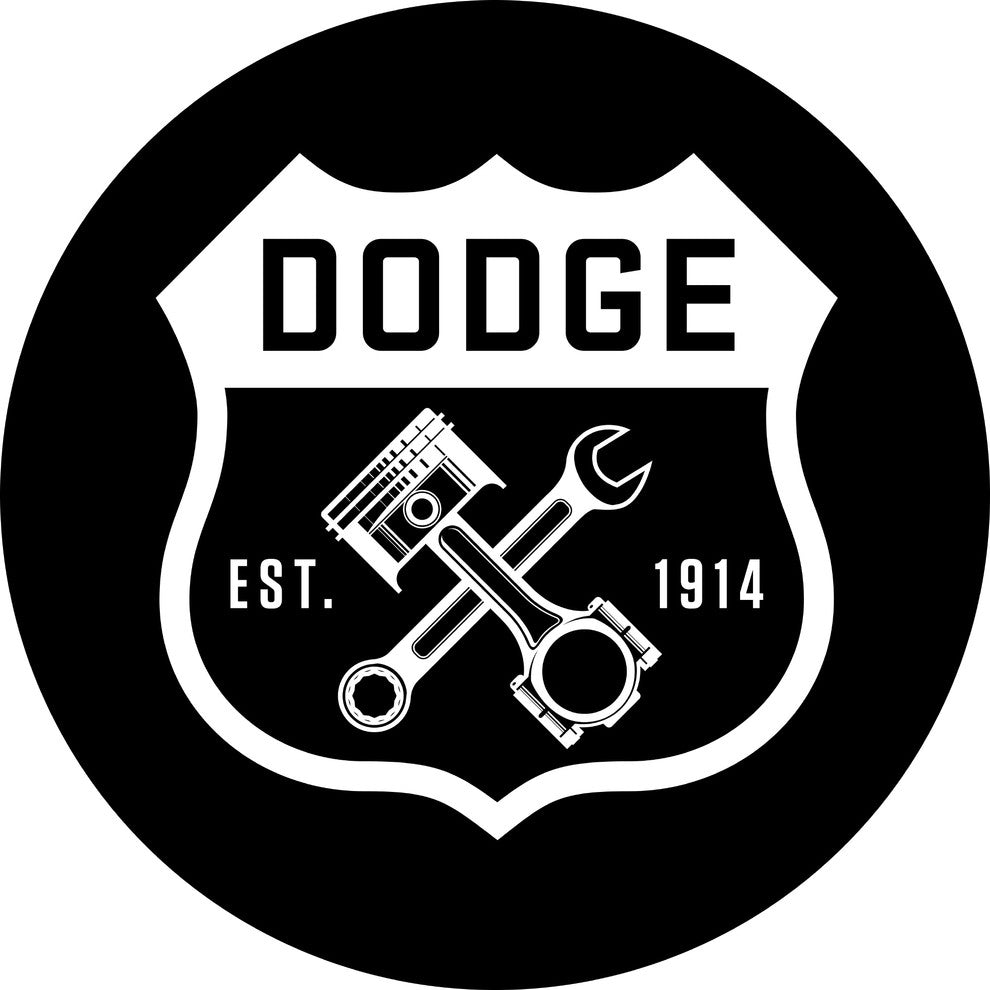Dodge Garage Padded Swivel Bar Stool