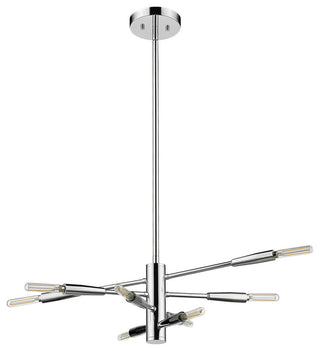 Z-Lite 737-8 Ascension 8 Light 16"W Abstract Chandelier - Matte Black