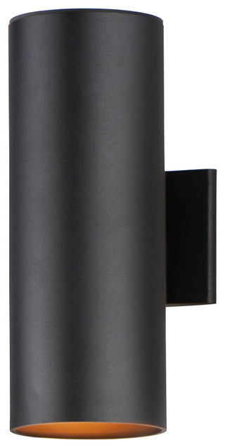 Maxim 26108 Outpost 2 Light 15" Tall Outdoor Wall Sconce - Black
