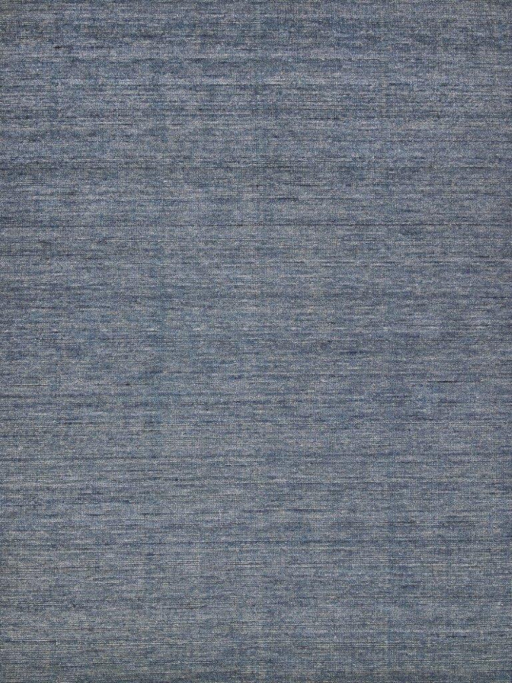 Catalina Handmade Hand Loomed Wool and Bamboo Silk Blue Area Rug