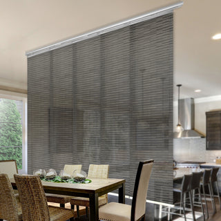 Kato 5-Panel Track Extendable Vertical Blinds 58-110"W