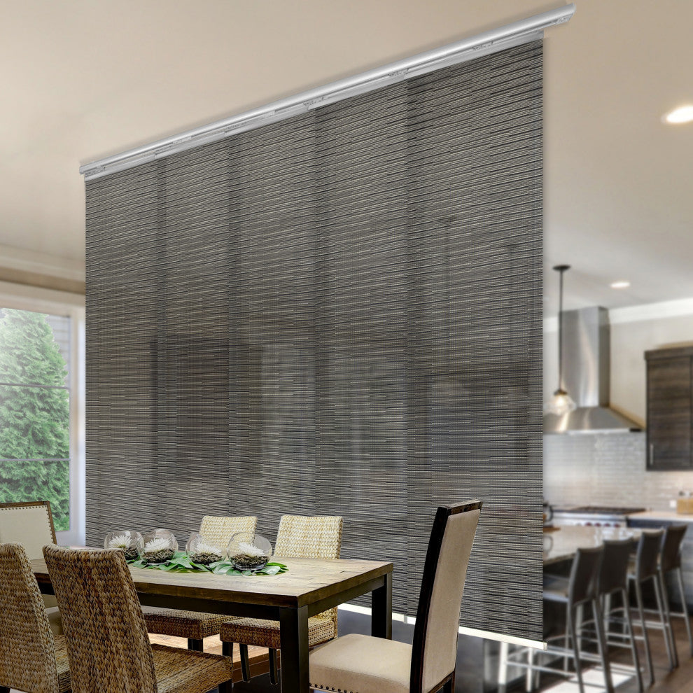 Kato 5-Panel Track Extendable Vertical Blinds 58-110"W