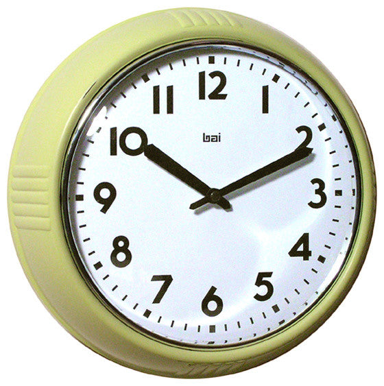 9.5" School Wall Clock Chartreuse