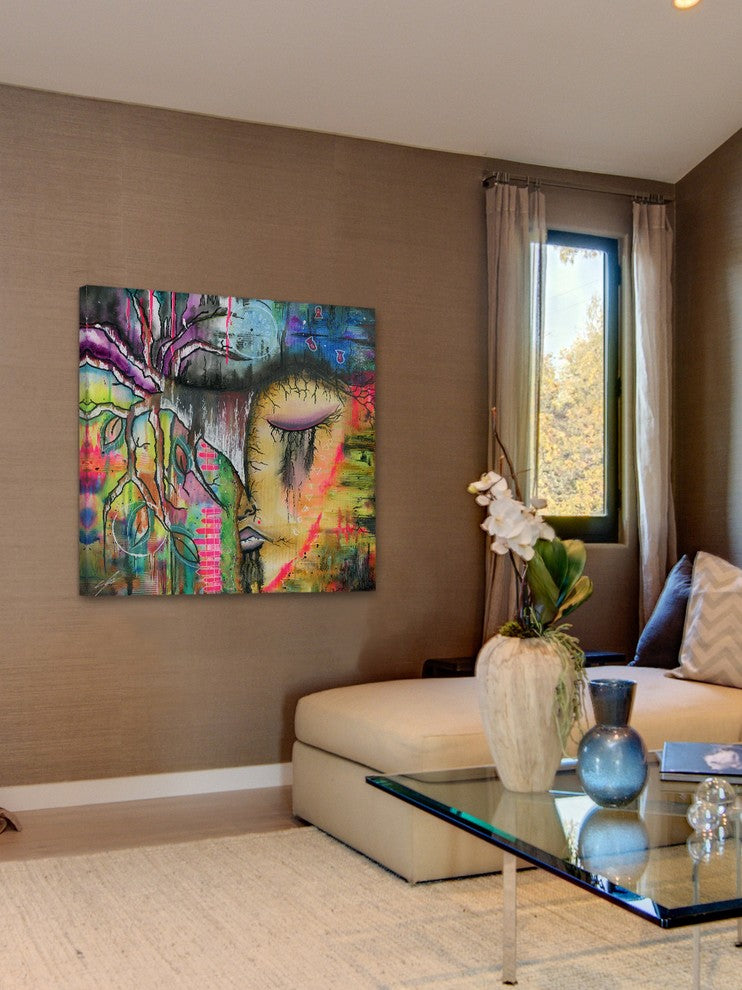 Marmont Hill, "Buddhist" by Sloane Kady Painting on Wrapped Canvas, 24x24