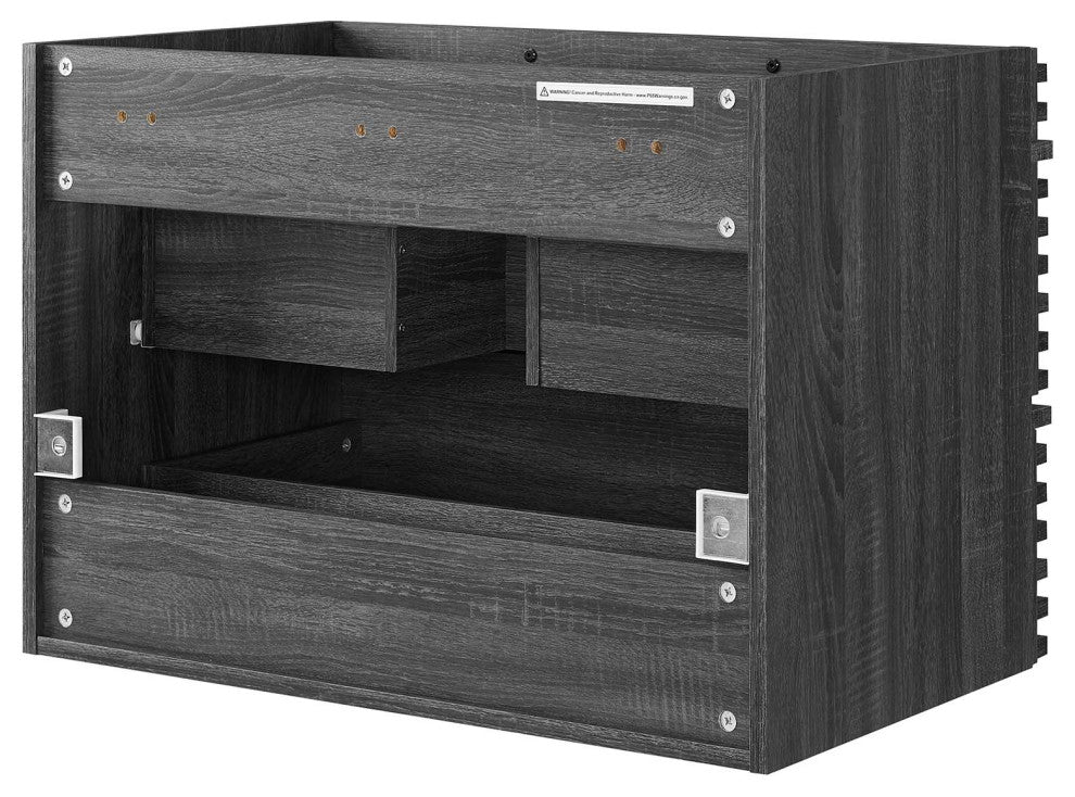 Render 30" Wall-Mount Bathroom Vanity, Charcoal
