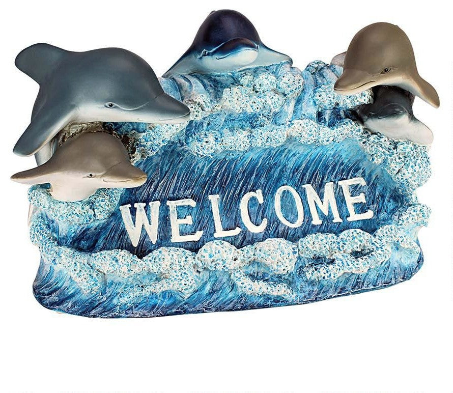 Dolphin Welcome Statue