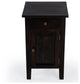 Switra 1-Door 1-Drawer End Table, Dark Brown