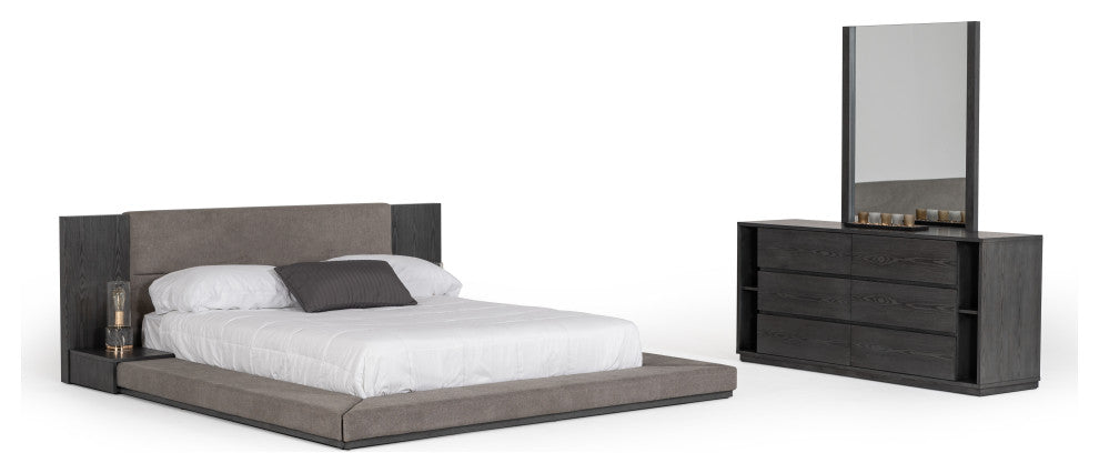 Nova Domus Jagger Modern Gray Bedroom Set, California King