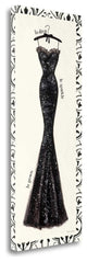 "Couture Noir Original IV With Border" By Emily Adams, Gallery Wrap Canvas
