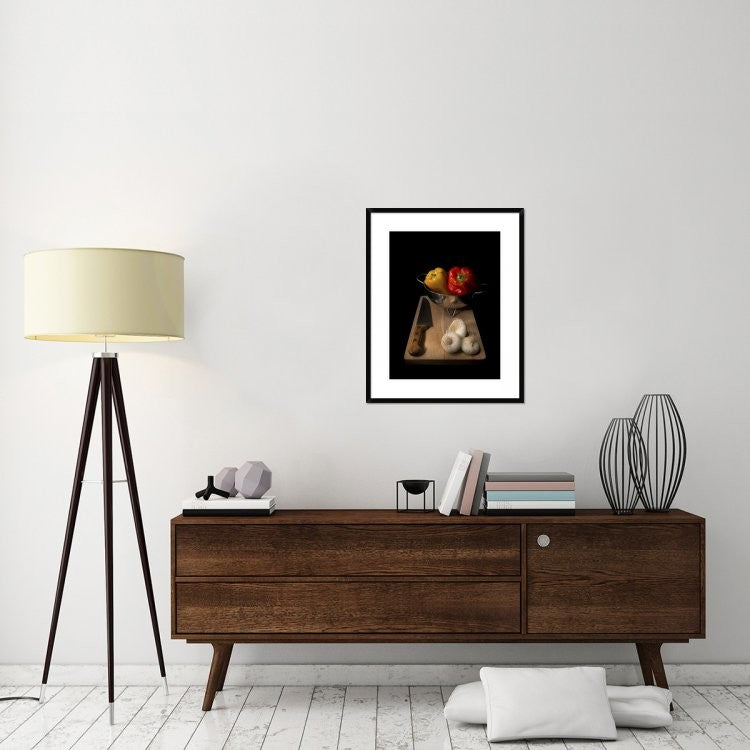 "Peppers Soup" Framed Digital Print by Antonio Zoccarato, 26"x32"