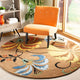 Safavieh Soho Soh740A Floral Rug, Brown/Multi, 6'0" X 6'0"