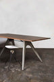 Kahn Counter Height Dining Table in Seared Oak and Cast Concrete