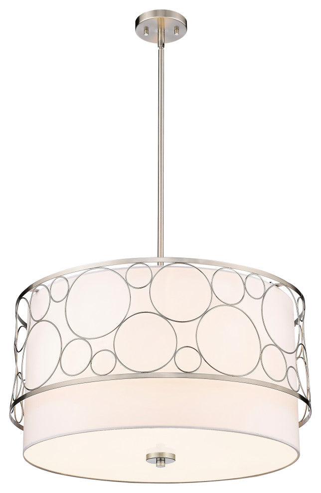 Zlite 197-24BN 4-Light Pendant, White