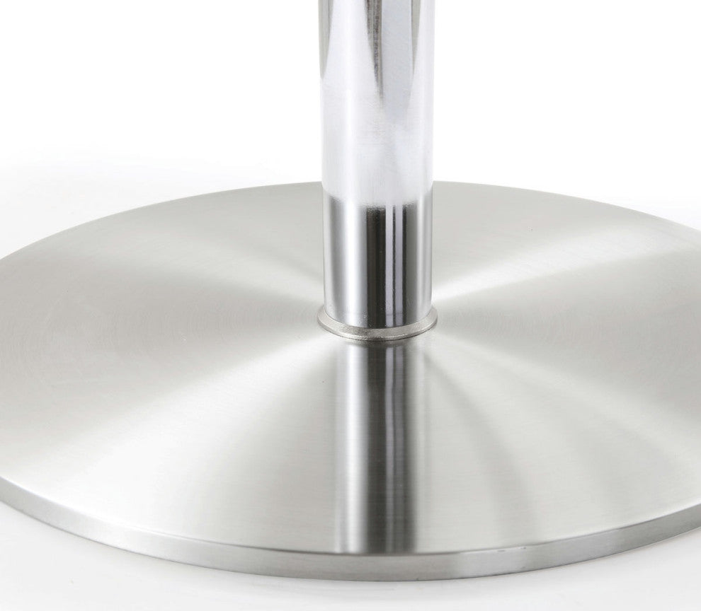 TOV Furniture Amalfi Black Stainless Steel Adjustable Barstool