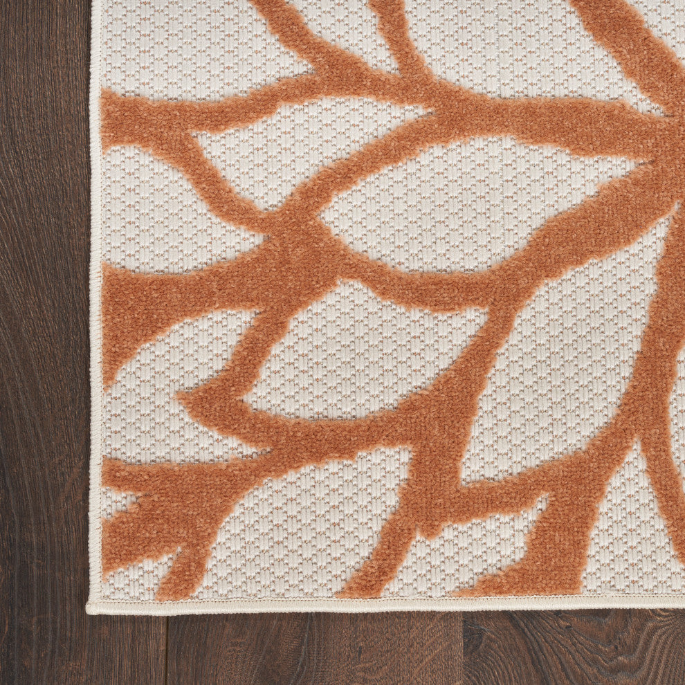 Nourison Aloha 9' x 12' Ivory Multicolor Outdoor Area Rug