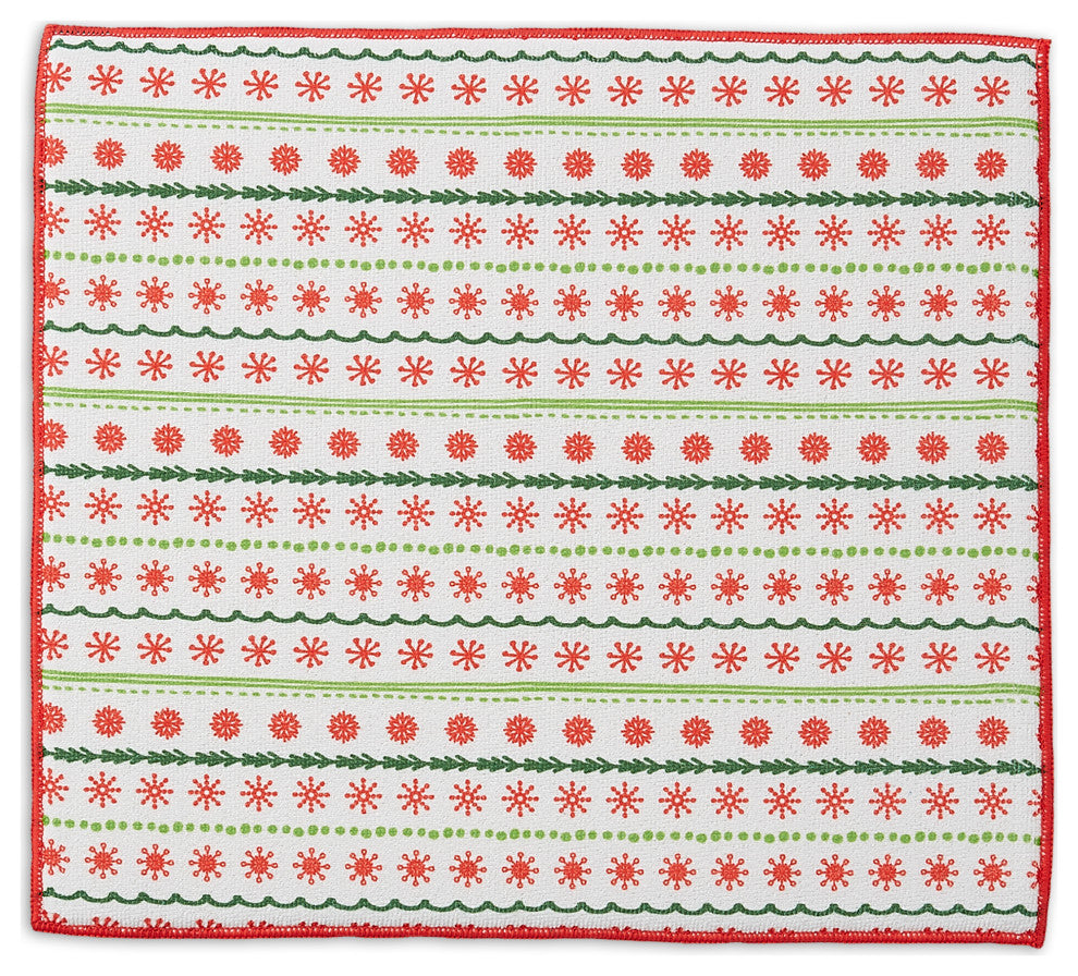 Snowflakes Dish Drying<br>Mat Set/2