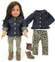 18" Dolls Jean Jacket Leggings and Boots Set