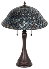 Meyda Lighting 28369 23"H Tiffany Fishscale Table Lamp