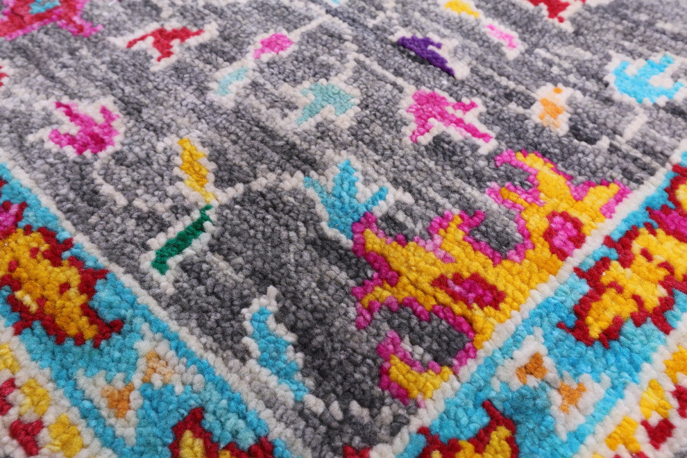 Handmade Turkish Oushak Wool Rug 8' 2" X 9' 11" - Q15719