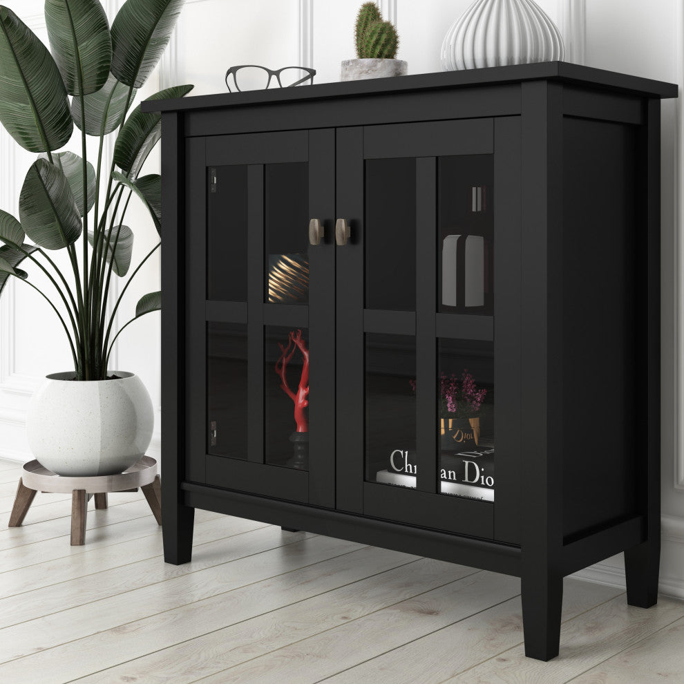 Lifestyle shot showing the cabinet in a real room environment.