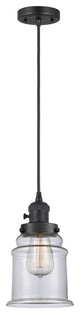 Innovations 201CSW-BK-G182-LED 1 Light Mini Pendant, Switch, Matte Black