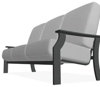 St. Catherine Deep Seat 3-Seat Outdoor Sofa, Dazzle/Graphite