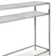 Echelon Console Table, Polished Nickel