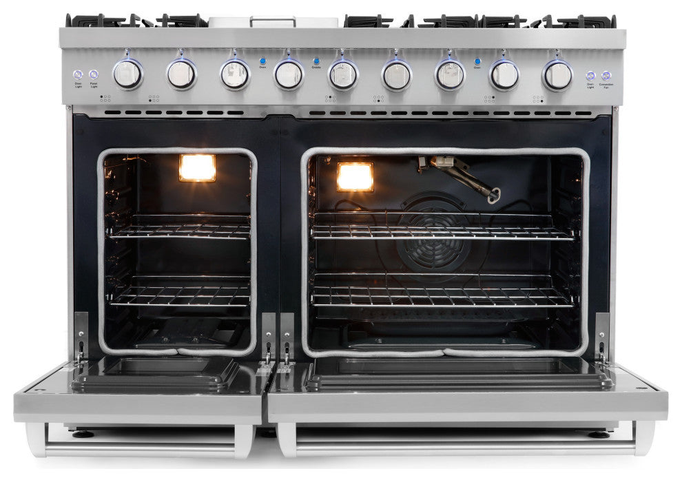 2-Piece Kitchen, 48" Gas Range and 48" Under Cabinet Range Hood