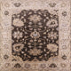 Ahgly Company Indoor Square Mid-Century Modern Area Rugs, 4' Square