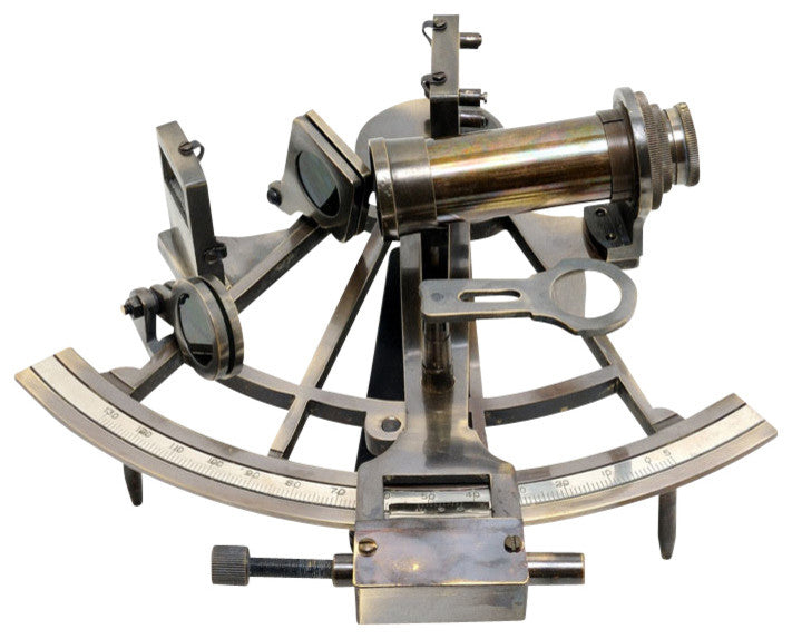 Nautical Sextant In Wood Box (Large)