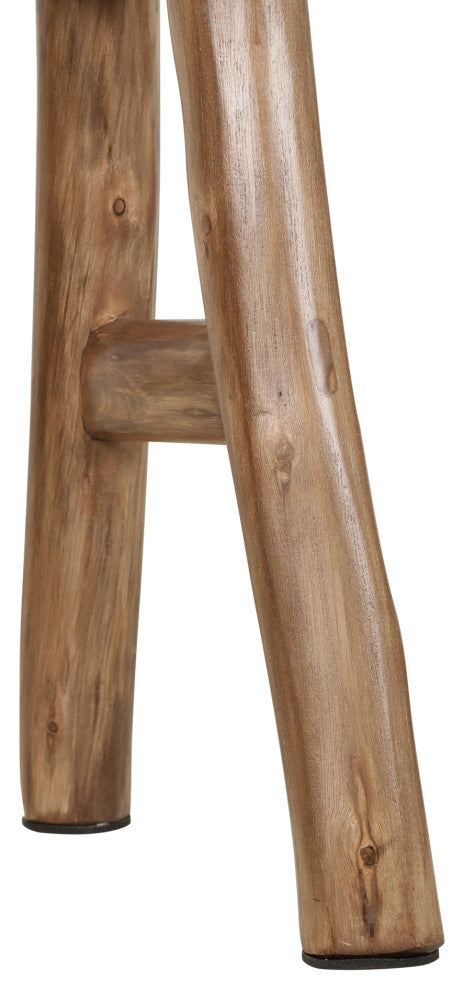 Elaine Acacia Rustic Skinny Bench, Natural by East at Main