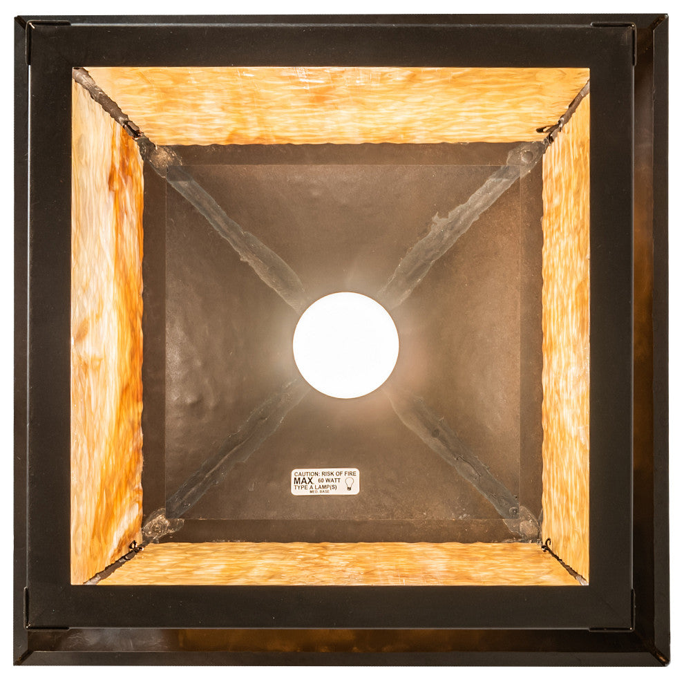 16 Square Seneca Winter Pine Pendant